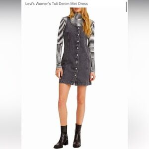NWT Levi’s Tuli Black Stonewashed Denim Dress L